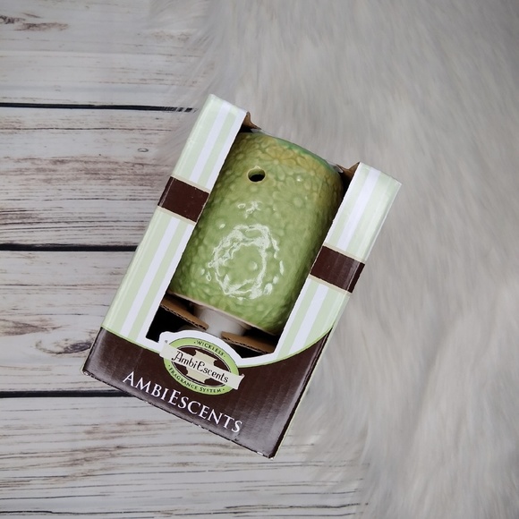 AMBIESCENTS Other - AMBIESCENTS WAX WARMER GREEN DAISY'S PRINT CRACKLE